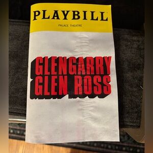 Glengarry Glen Ross Playbill